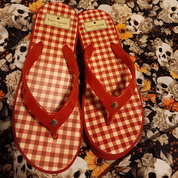 Red Kate Spade Sandals - Picture 1 of 5